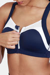 Zelocity High Impact Quick Dry Sports Bra - Maritime Blue — thumbnail 6
